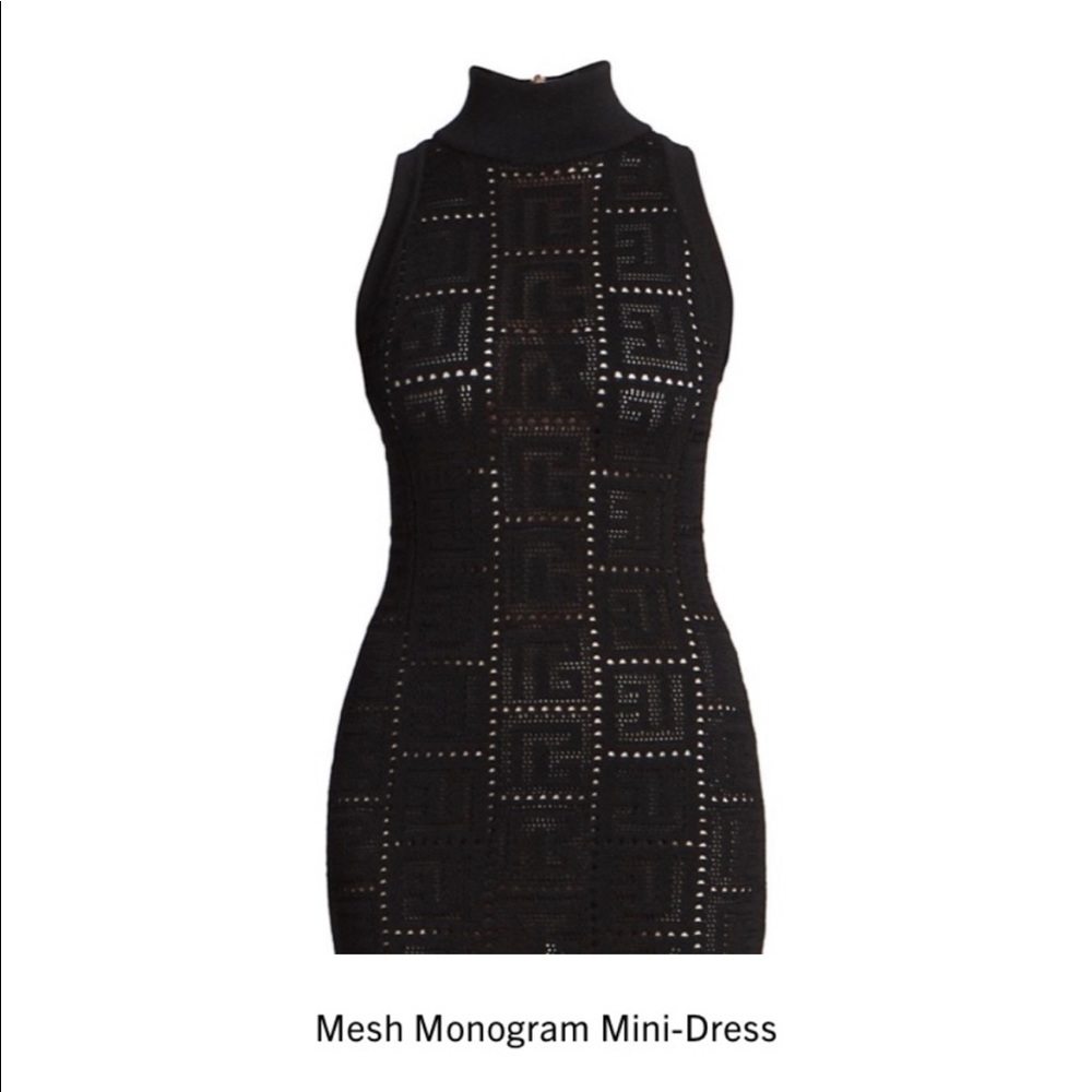 AUTHENTIC BALMAIN MESH DRESS SIZE 10 US